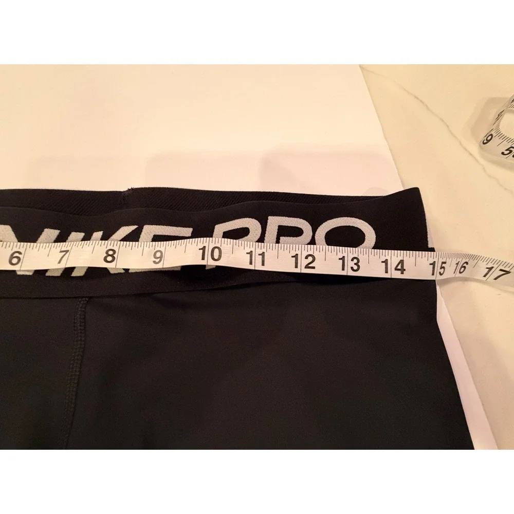 Nike Pro Dri-FIT Womens Black Compression Athletic Training Shorts Size L 1263